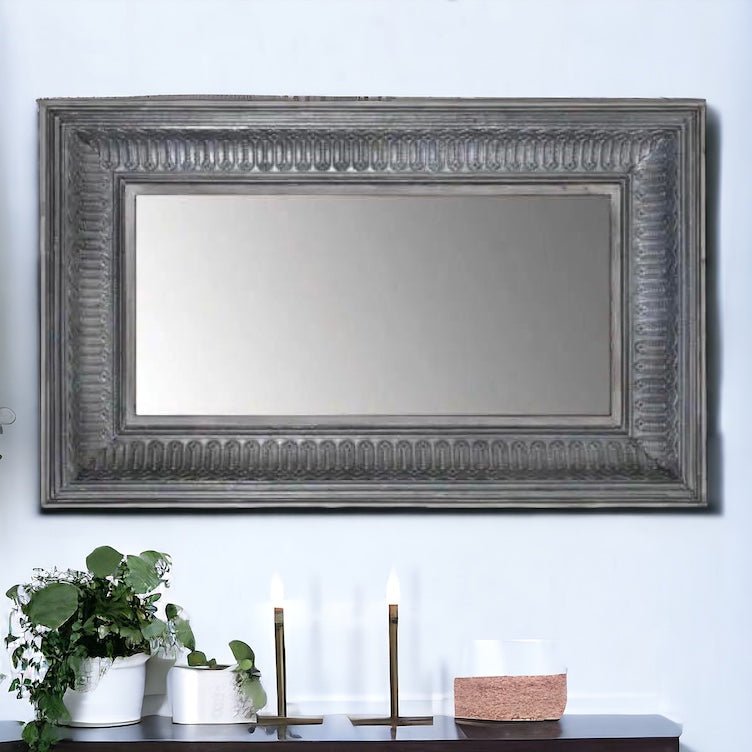 Antique Silver Wall Mirror - Persora