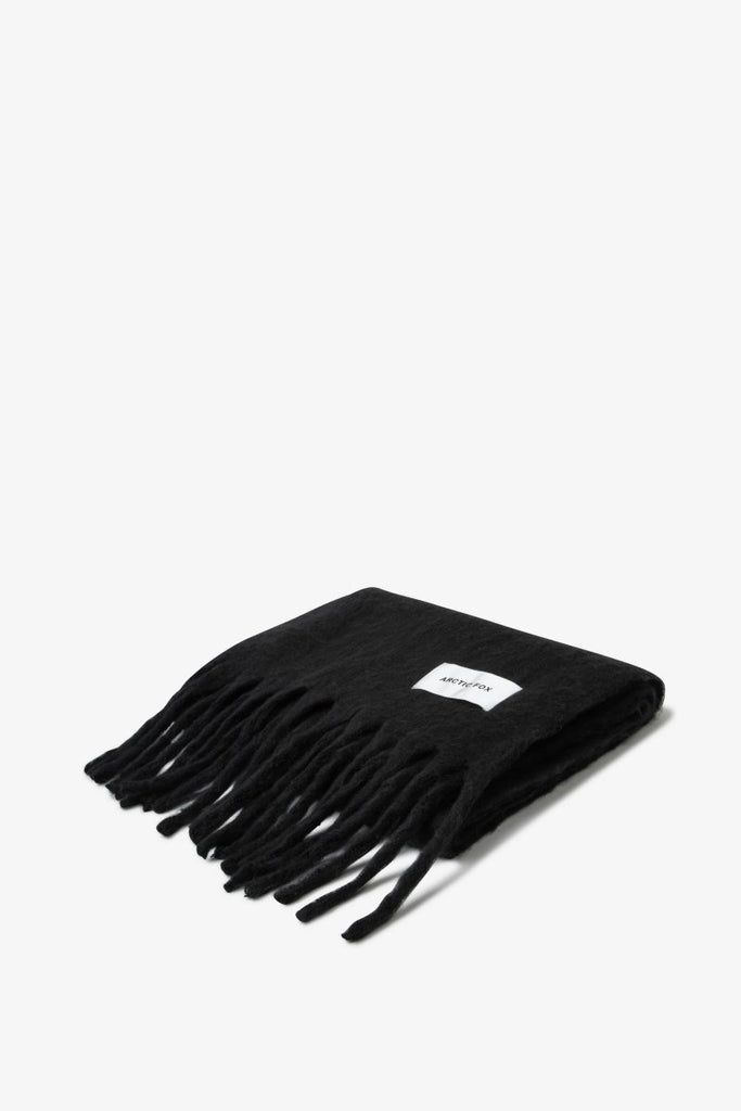 ARCTIC FOX & CO. - The Reykjavik Scarf - 100% Recycled - Black - AW23 - Persora