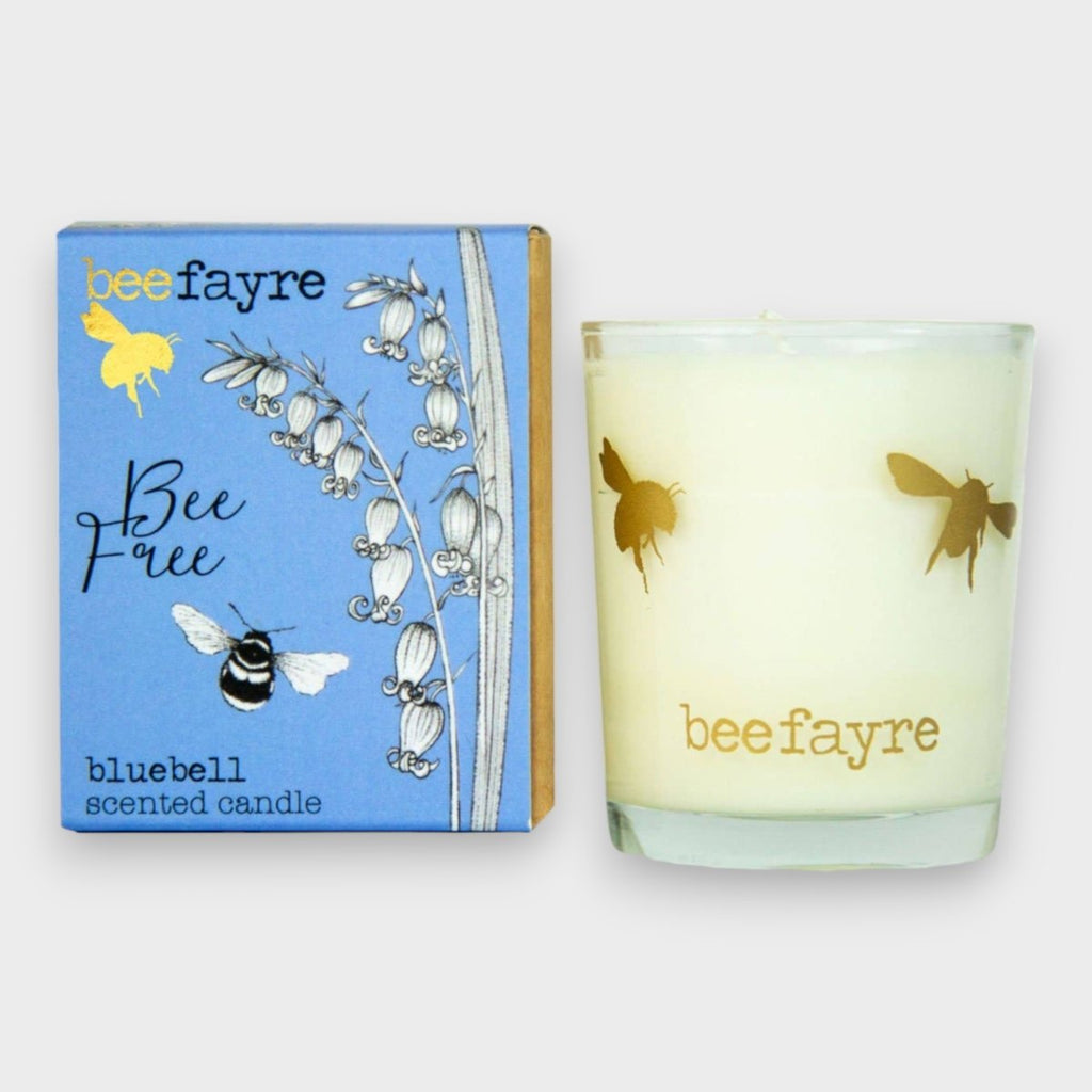 Bee Fayre Bee Free Bluebell Small Scented Candle - Persora