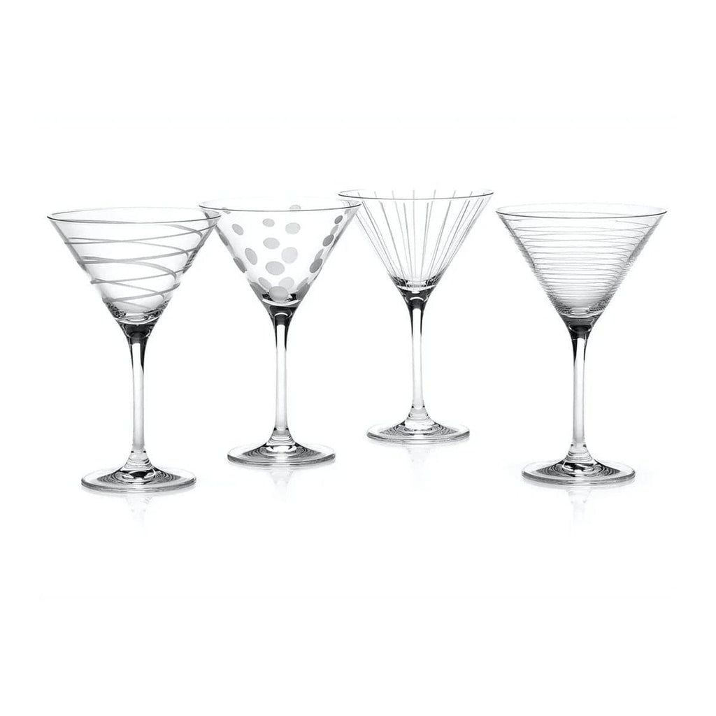 Mikasa Cheers Set of 4 Martini Glasses - Persora