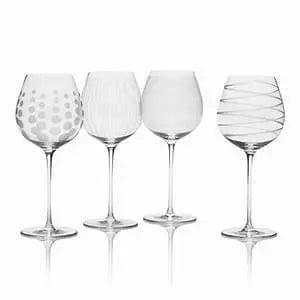 Mikasa Cheers Set of 4 White Wine Glasses - Persora