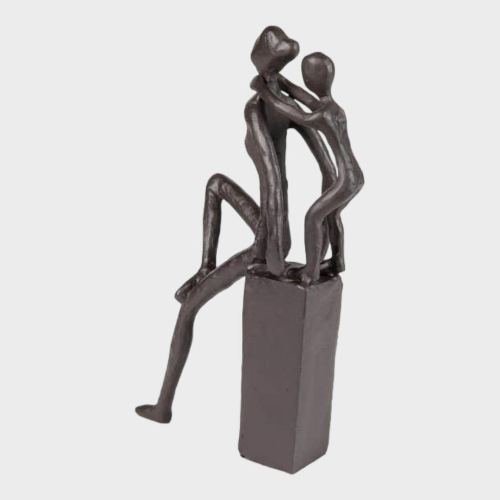 Mother and Child Cast Iron Sculpture - Persora