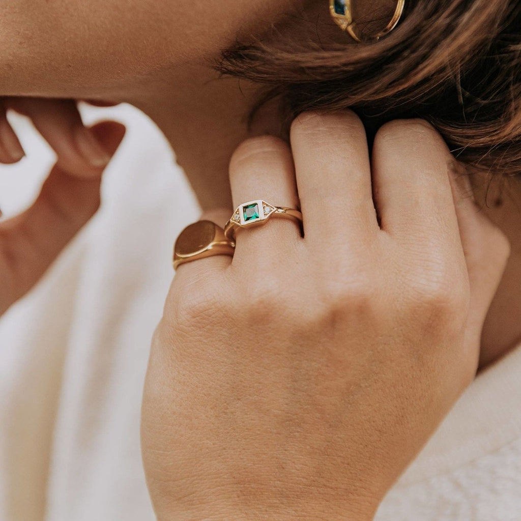 Sentiments Bijoux Emerald Green Ring - Persora