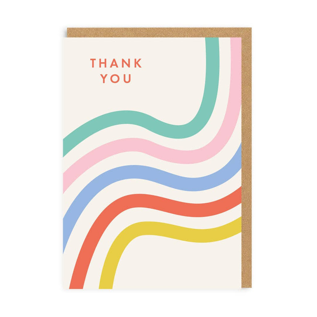 Thank You Stripes Greeting Card - Persora