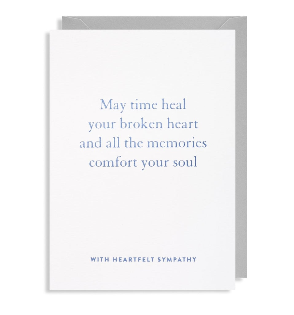 With Heartfelt Sympathy Greeting Card - Persora