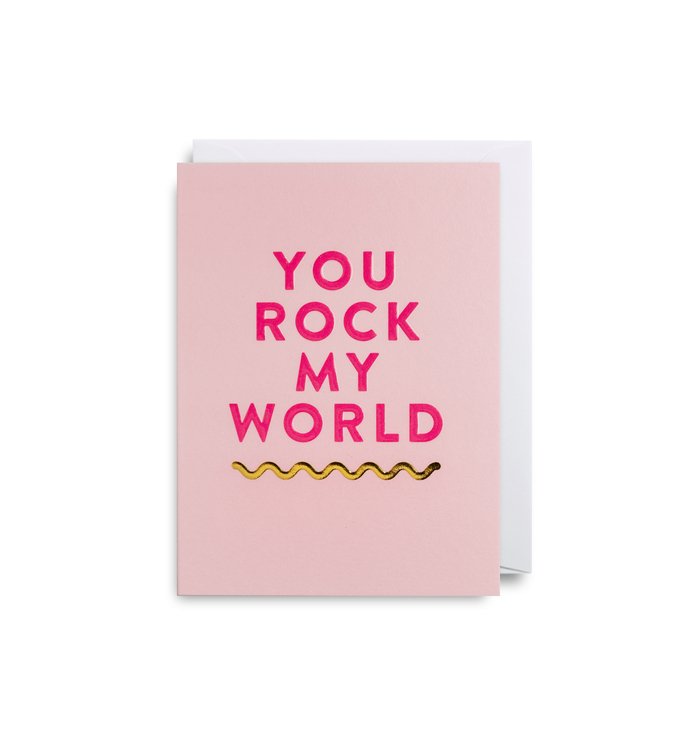You Rock My World Mini Card - Persora