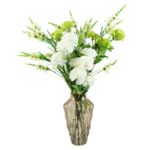 80cm White Larkspur Artificial Stem