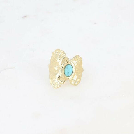 Bohm Paris Blue Ginkgo Ring.