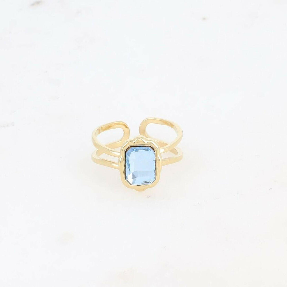 Topaz Gem Open Sized Ring.