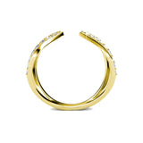 CARALI / MYC Paris - Aurora Ring - Gold and Crystal: Silver / 54