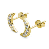 CARALI / MYC Paris - Crescent Moon Earrings - Gold