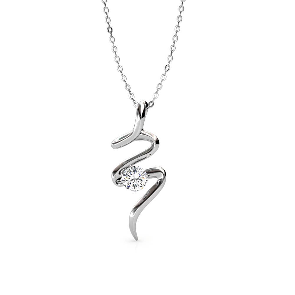CARALI / MYC Paris - Spiral Pendants - Silver and Crystal