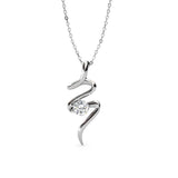 CARALI / MYC Paris - Spiral Pendants - Silver and Crystal