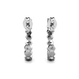 CARALI / MYC Paris - Curved Earrings - Silver and Crystal