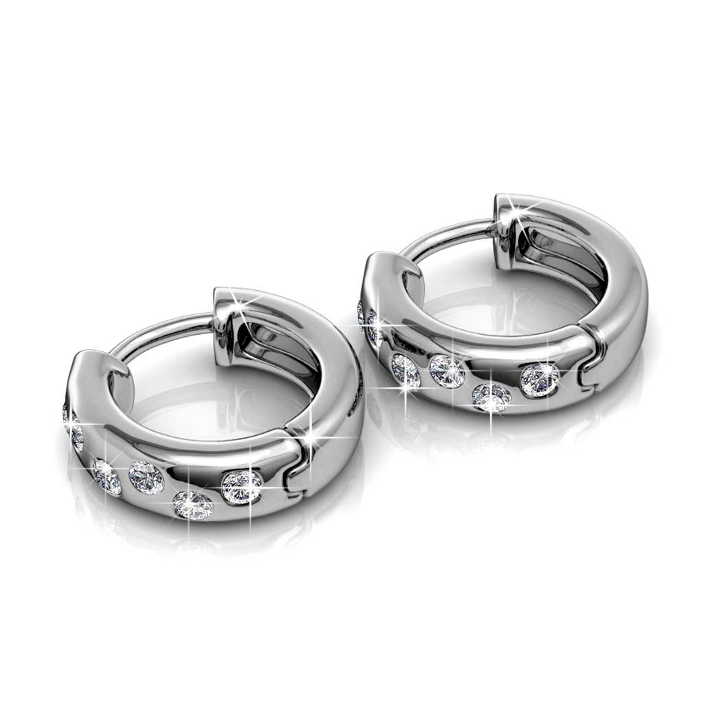 CARALI / MYC Paris - Joy earrings - silver and crystal