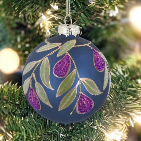 Beaded Fruit Glass Bauble.
