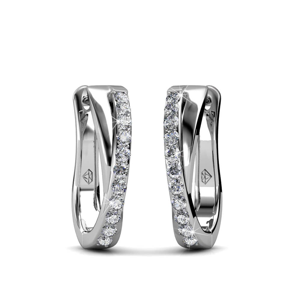 CARALI / MYC Paris - Criss silver and crystal earrings
