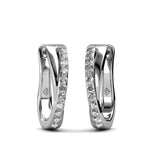 CARALI / MYC Paris - Criss silver and crystal earrings