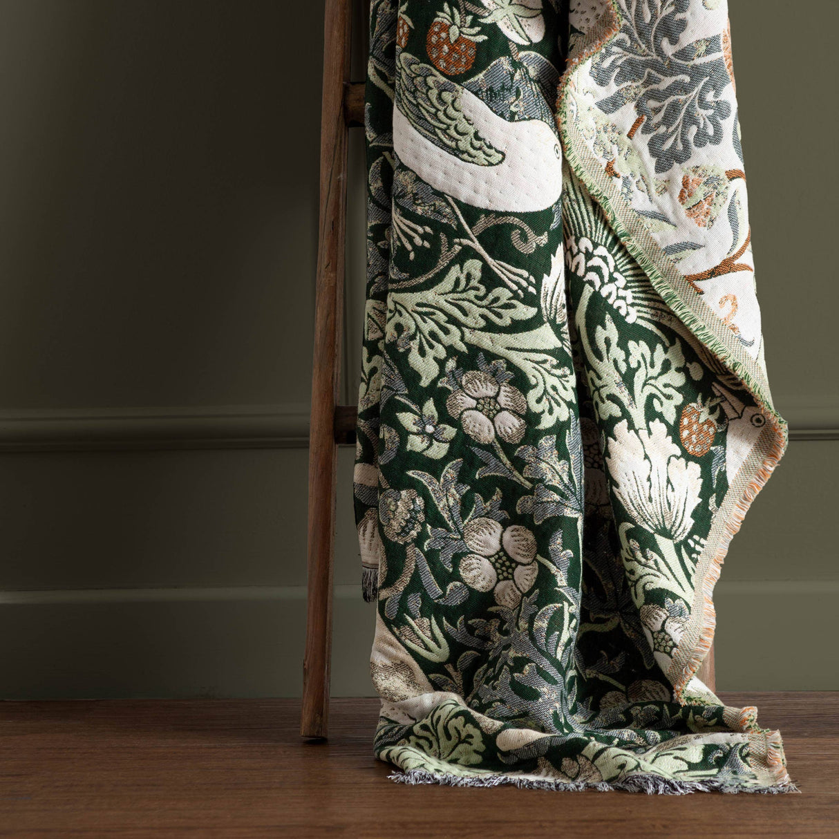 Strawberry Thief Jacquard Throw