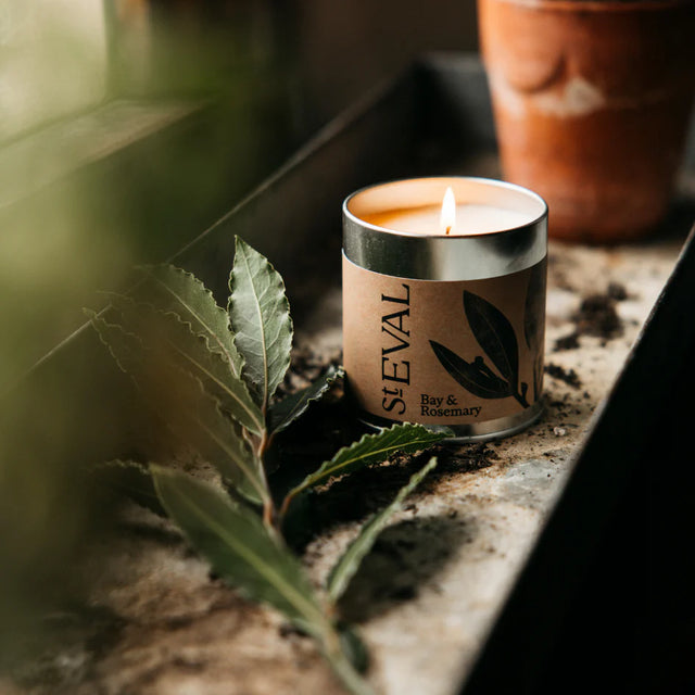 St Eval Bay and Rosemary Scented Candle Tin