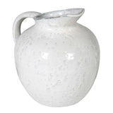 Large Cream Distressed Jug.