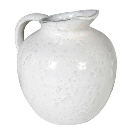 Large Cream Distressed Jug.