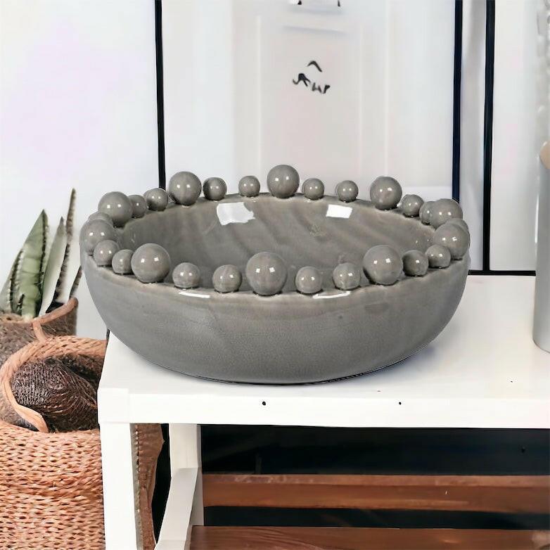 Large Grey Bobble Bowl.