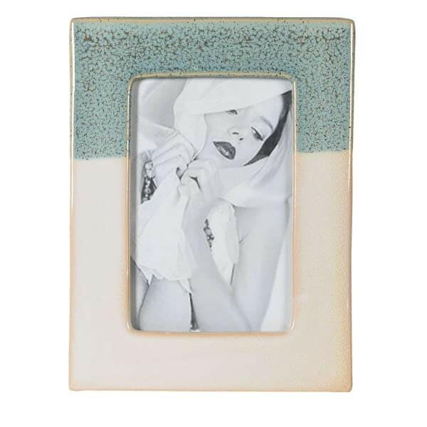 Green and Cream Ceramic Frame.