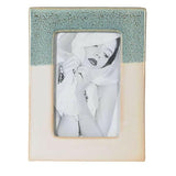 Green and Cream Ceramic Frame.