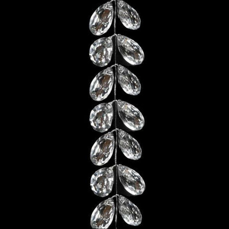 Silver Beaded Crystal Garland.