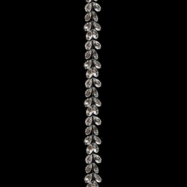 Silver Beaded Crystal Garland.