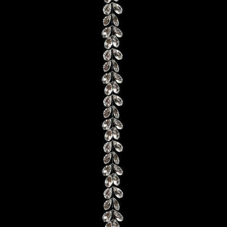 Silver Beaded Crystal Garland.