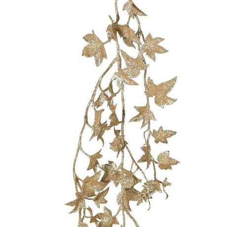 Large Gold Glitter Ivy Garland.