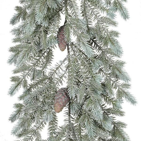 Frosted Green Noble Pine Garland.