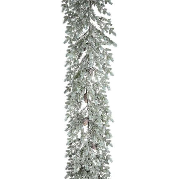 Frosted Green Noble Pine Garland.