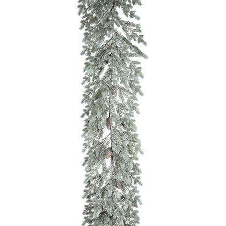 Frosted Green Noble Pine Garland.