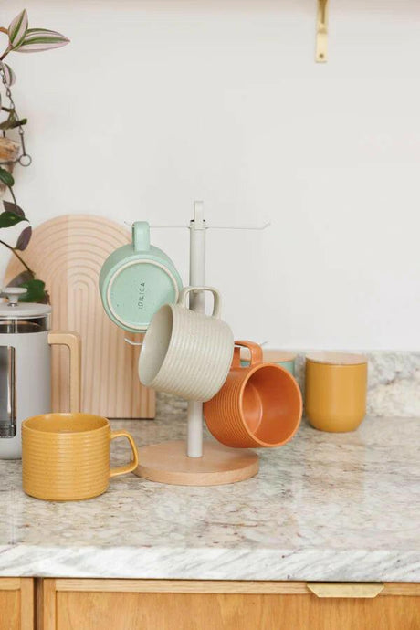 KitchenCraft Idilica Stacking
Stoneware Mugs, Set of 4, 400ml.