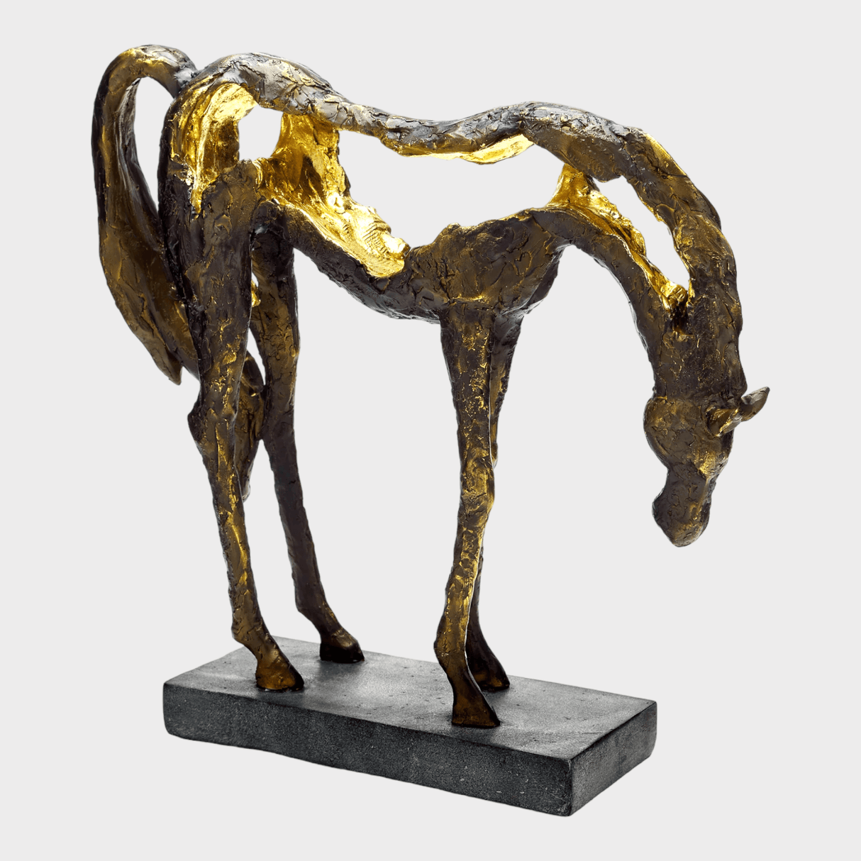 Grazing Horse Sculpture.