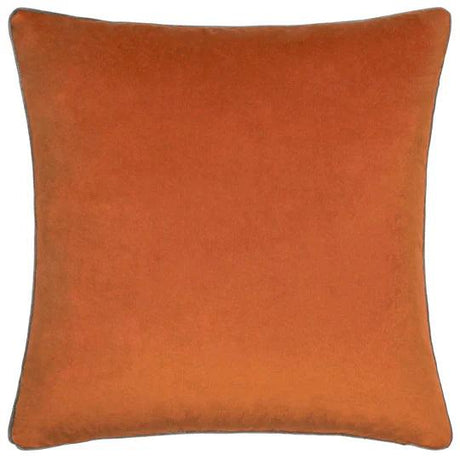 Meridian Velvet Cushion Pumpkin/Mocha.