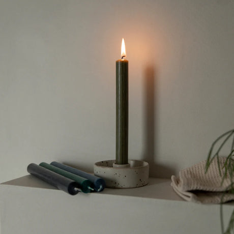 Olive Dinner Candle