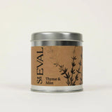 St Eval Thyme and Mint Scented Candle Tin.