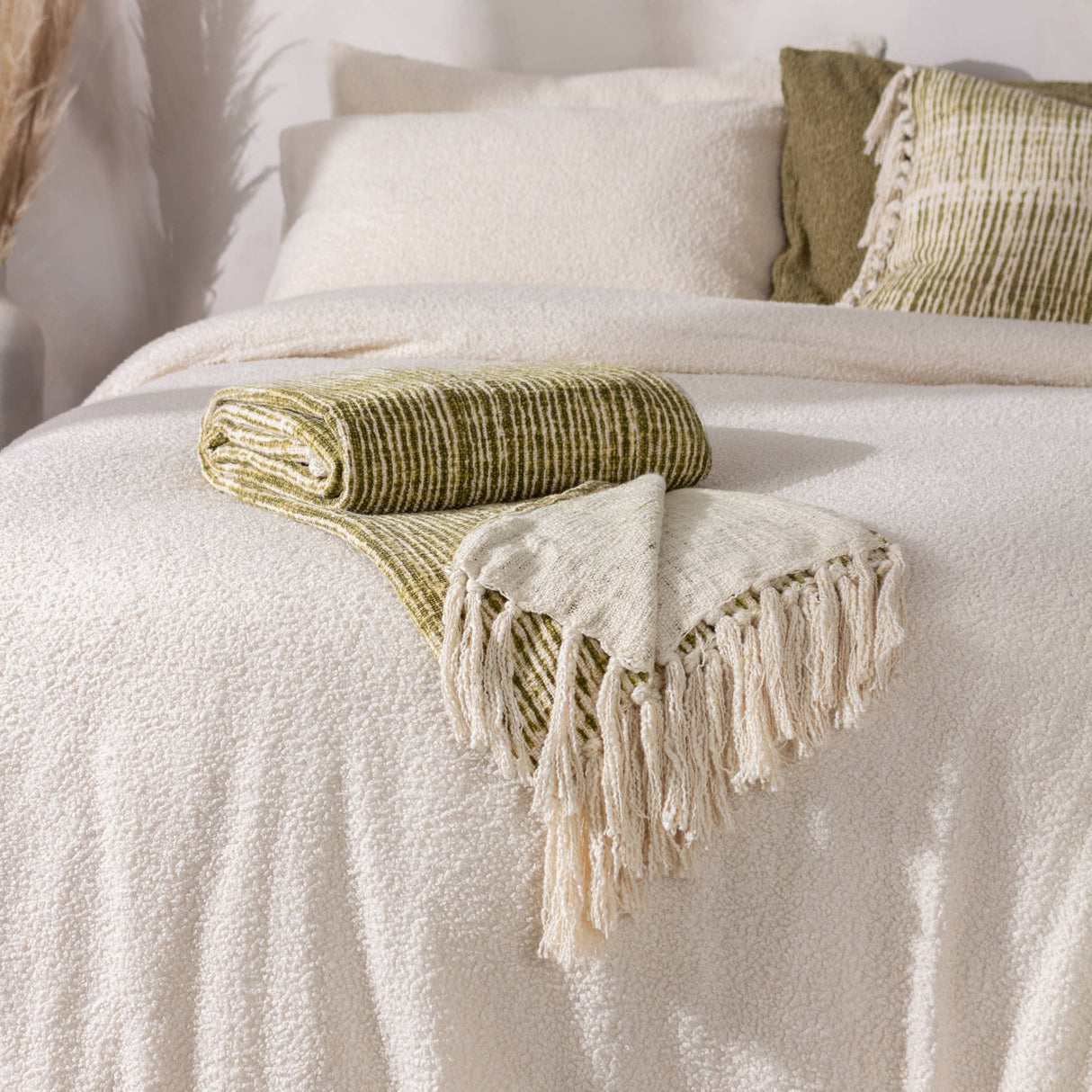 Olive Sono Ink Throw Olive