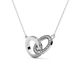 CARALI / MYC Paris - Circle Twin Pendants - Silver and Crystal