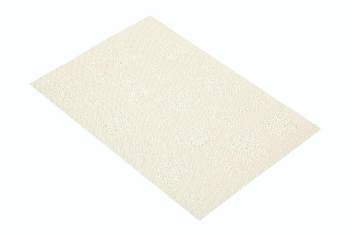 KitchenCraft Woven Cream Square Placemat.