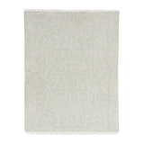 Sage Green Acorn Tonal Jacquard Throw