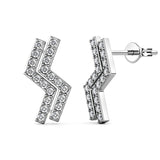 CARALI / MYC Paris - Brontide earrings - silver and crystal