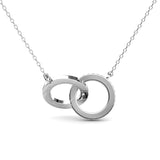 CARALI / MYC Paris - Circle Twin Pendants - Silver and Crystal