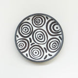 Large Black and White Patterned Wall Platter.