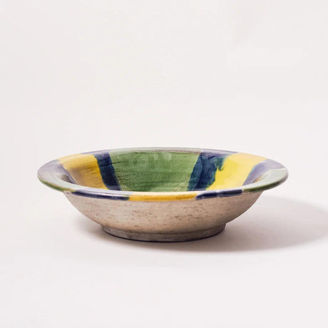 Large Hand Thrown Glazed Bowl.