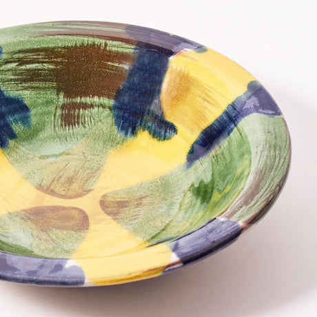Large Hand Thrown Glazed Bowl.